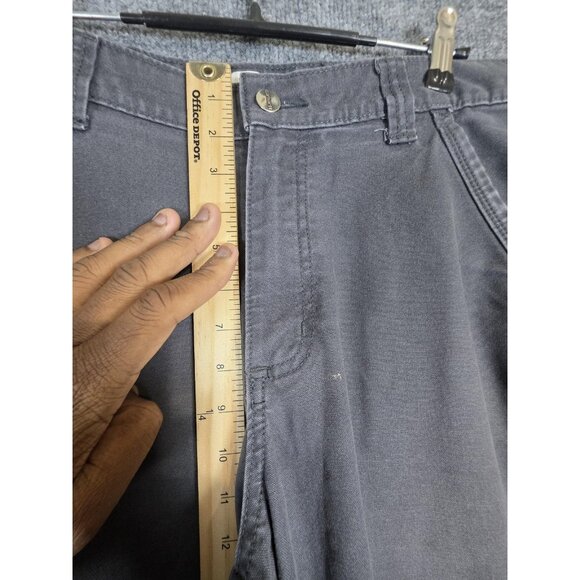 Carhartt Full Swing Pants Mens 34x34 Gray Relaxed Fit Work Utility Stains 102812 - Picture 3 of 9